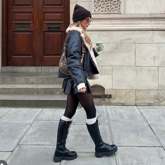 Free People Vegan Pleated Micro Mini Skirt - Picture 1 of 9